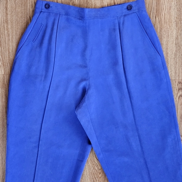 DANA BUCHMAN ROYAL BLUE PANTS SIZE 16 - Picture 2 of 6